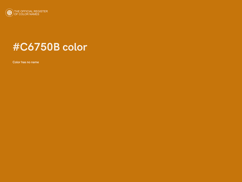 #C6750B color image