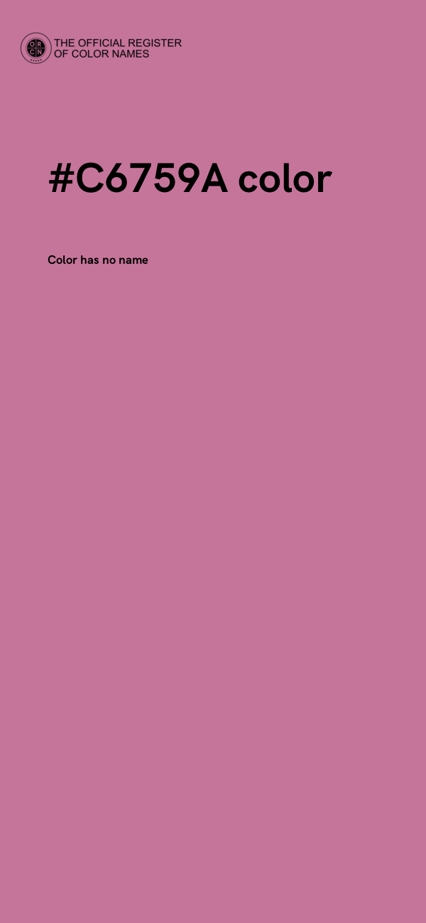 #C6759A color image