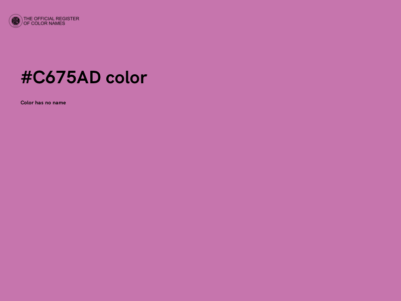 #C675AD color image