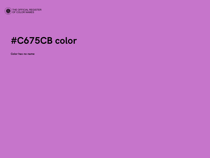 #C675CB color image