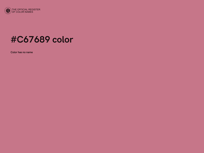 #C67689 color image