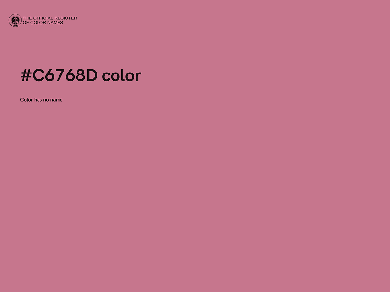 #C6768D color image