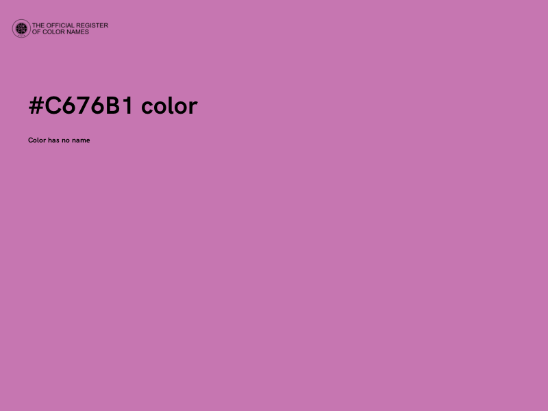 #C676B1 color image