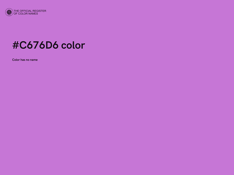 #C676D6 color image
