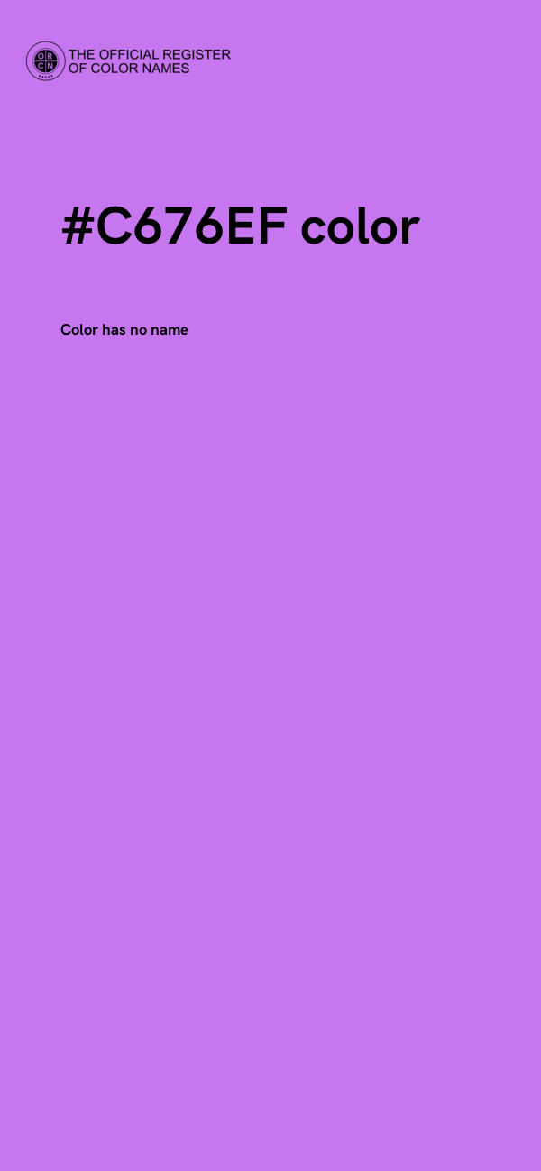 #C676EF color image