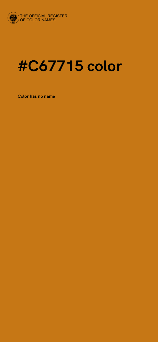 #C67715 color image