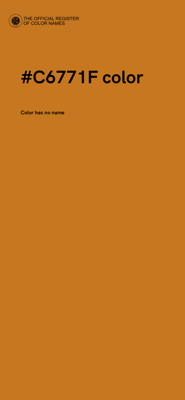 #C6771F color image