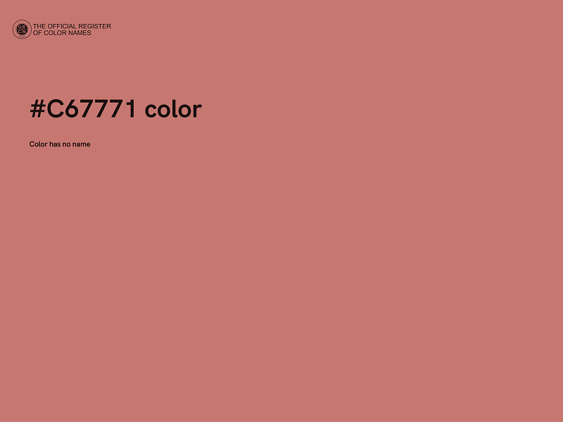 #C67771 color image