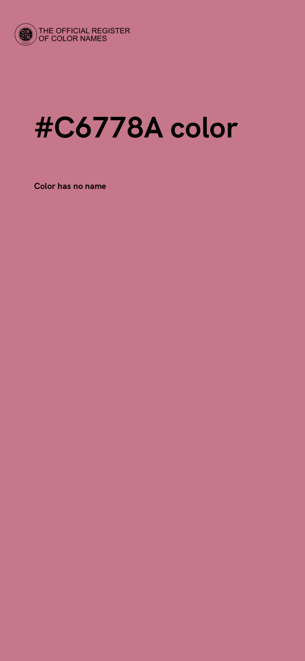 #C6778A color image