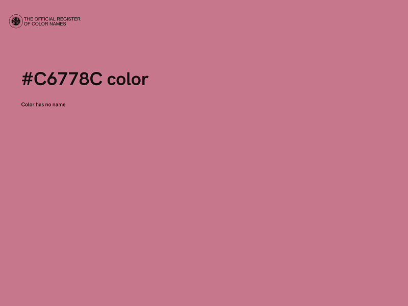 #C6778C color image