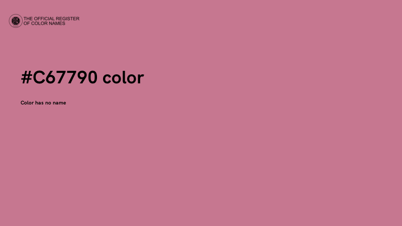 #C67790 color image