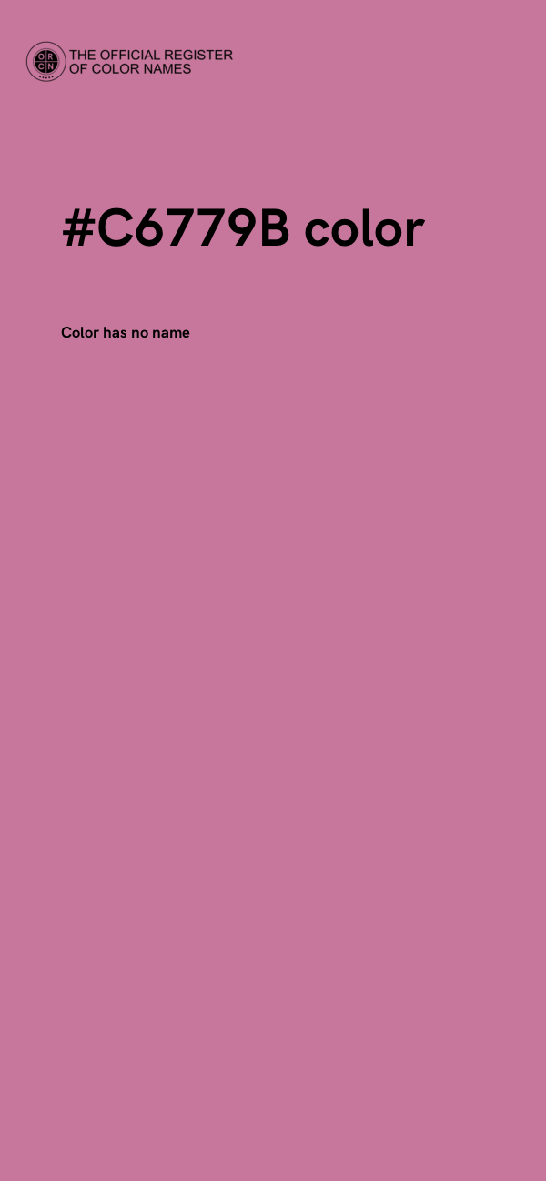 #C6779B color image