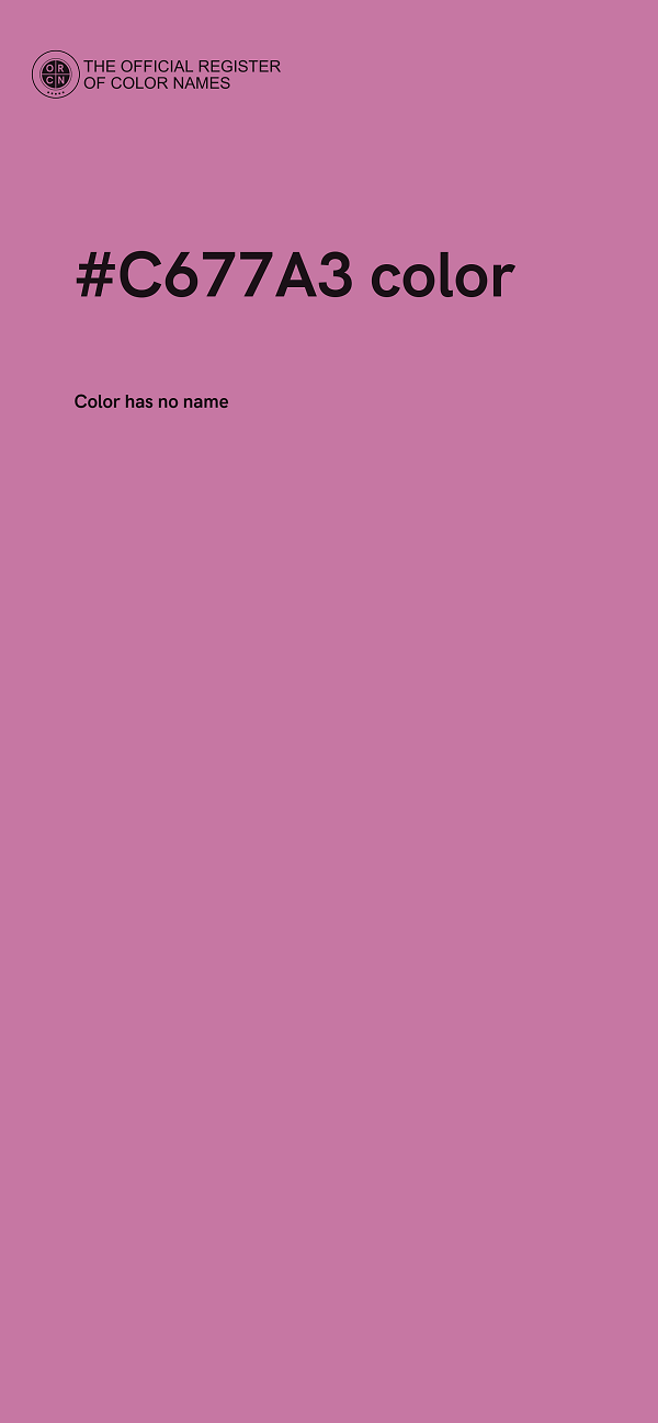 #C677A3 color image