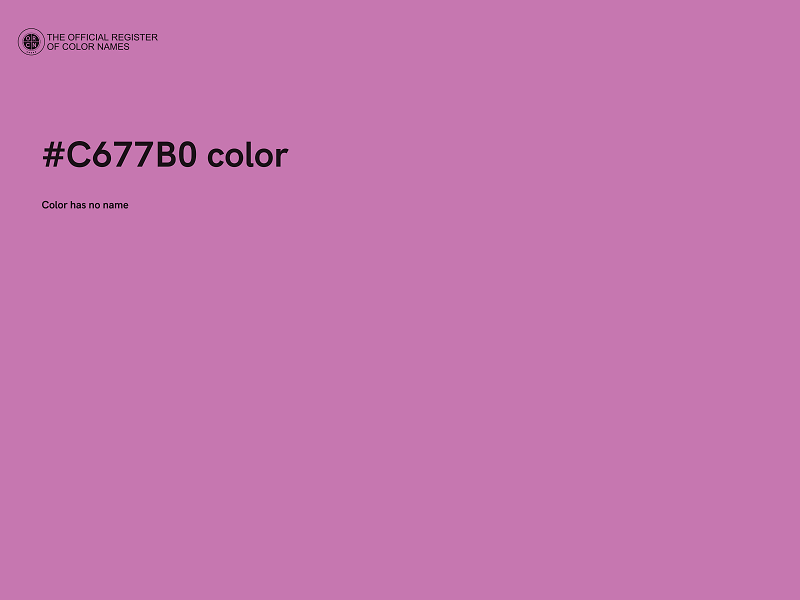#C677B0 color image