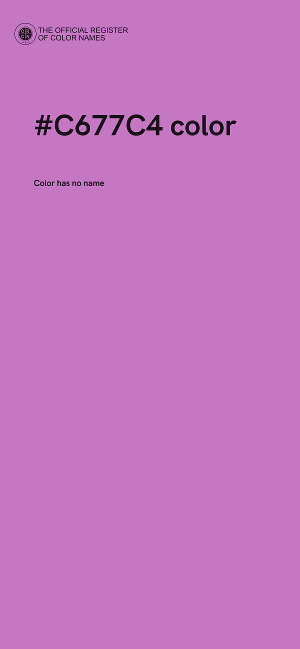 #C677C4 color image