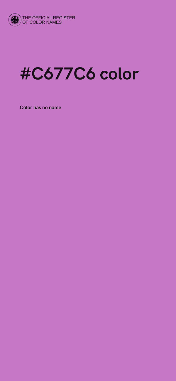#C677C6 color image