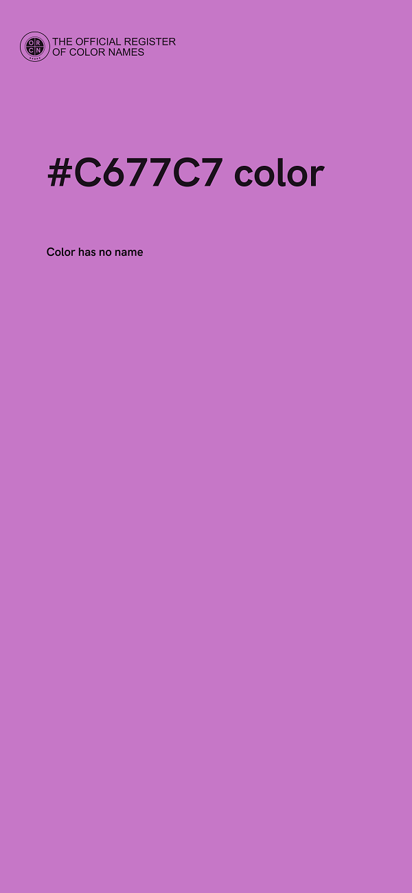 #C677C7 color image