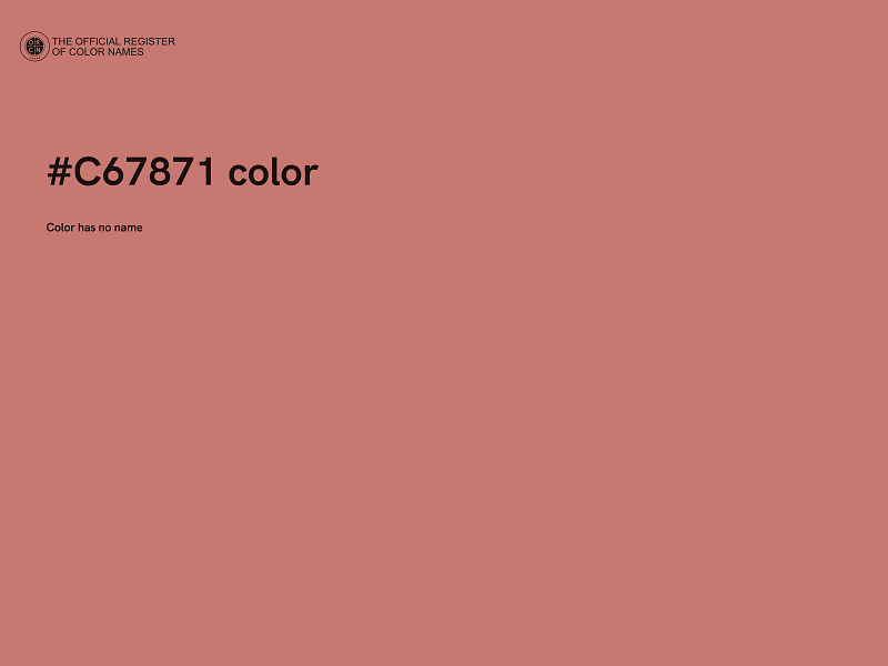 #C67871 color image