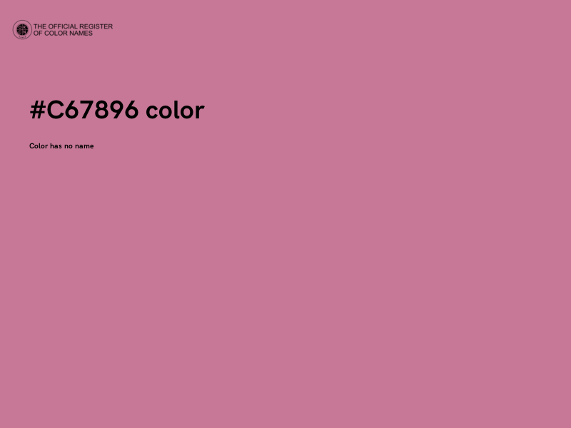#C67896 color image