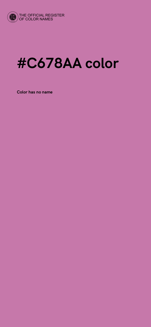 #C678AA color image