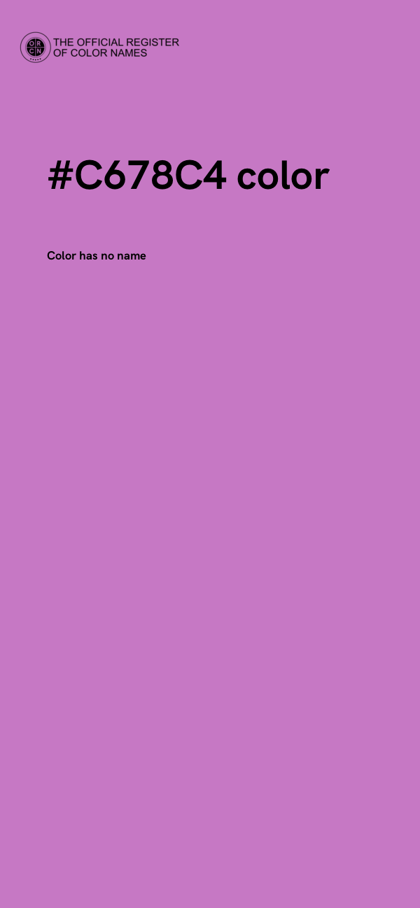 #C678C4 color image