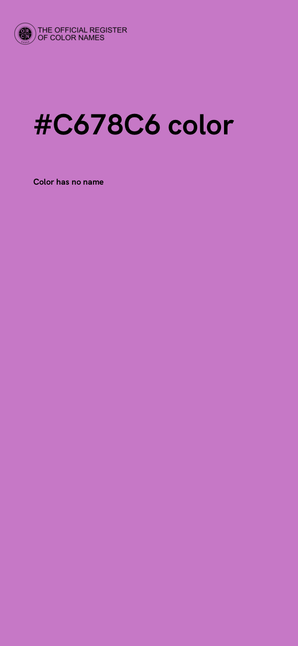 #C678C6 color image