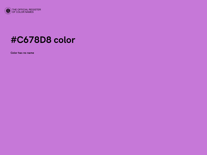 #C678D8 color image