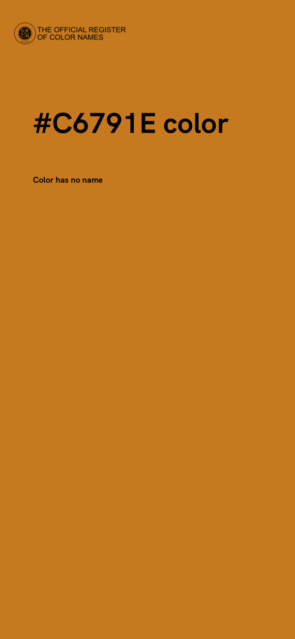 #C6791E color image