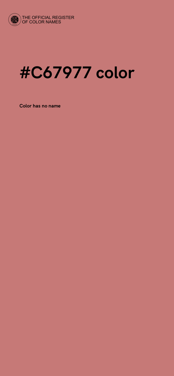 #C67977 color image