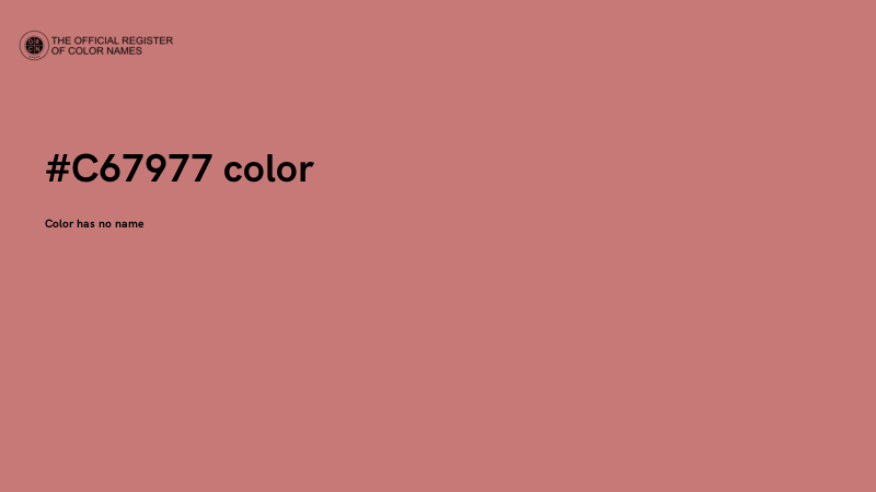 #C67977 color image