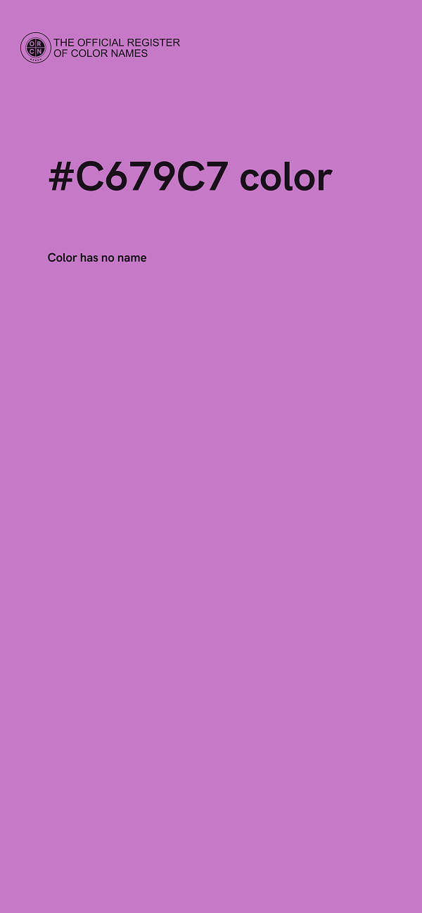 #C679C7 color image