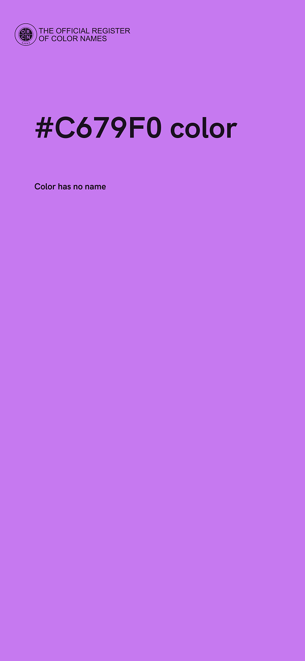 #C679F0 color image