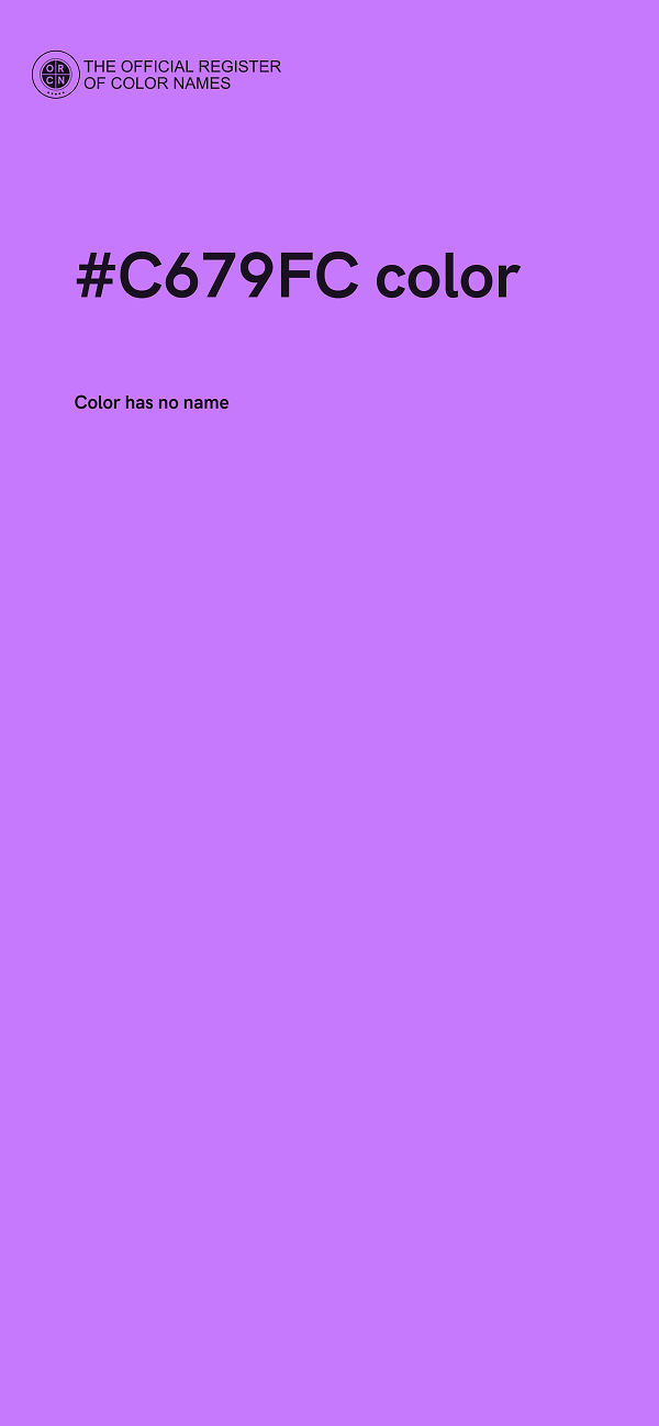 #C679FC color image