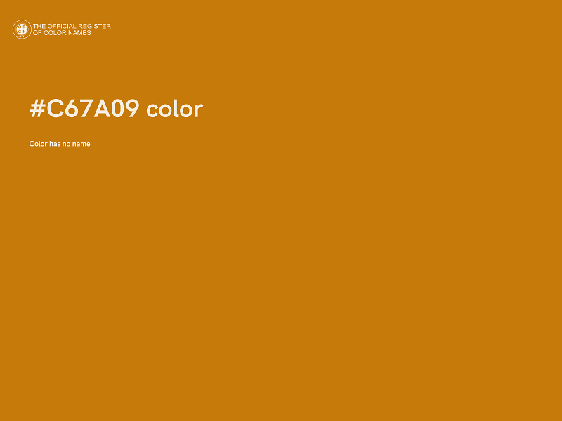 #C67A09 color image