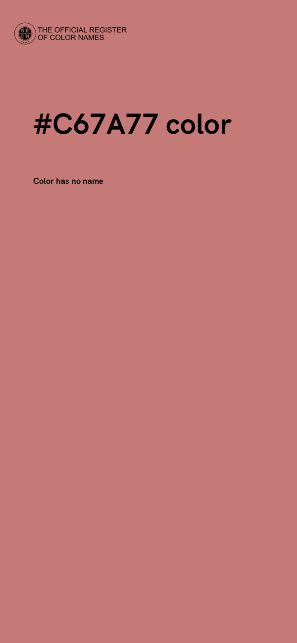 #C67A77 color image