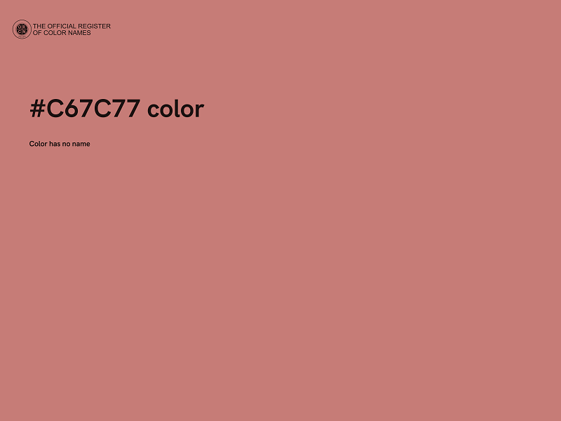 #C67C77 color image