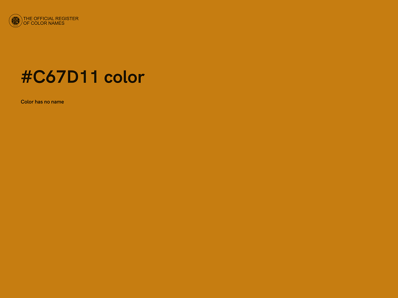 #C67D11 color image