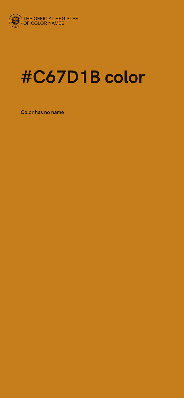 #C67D1B color image