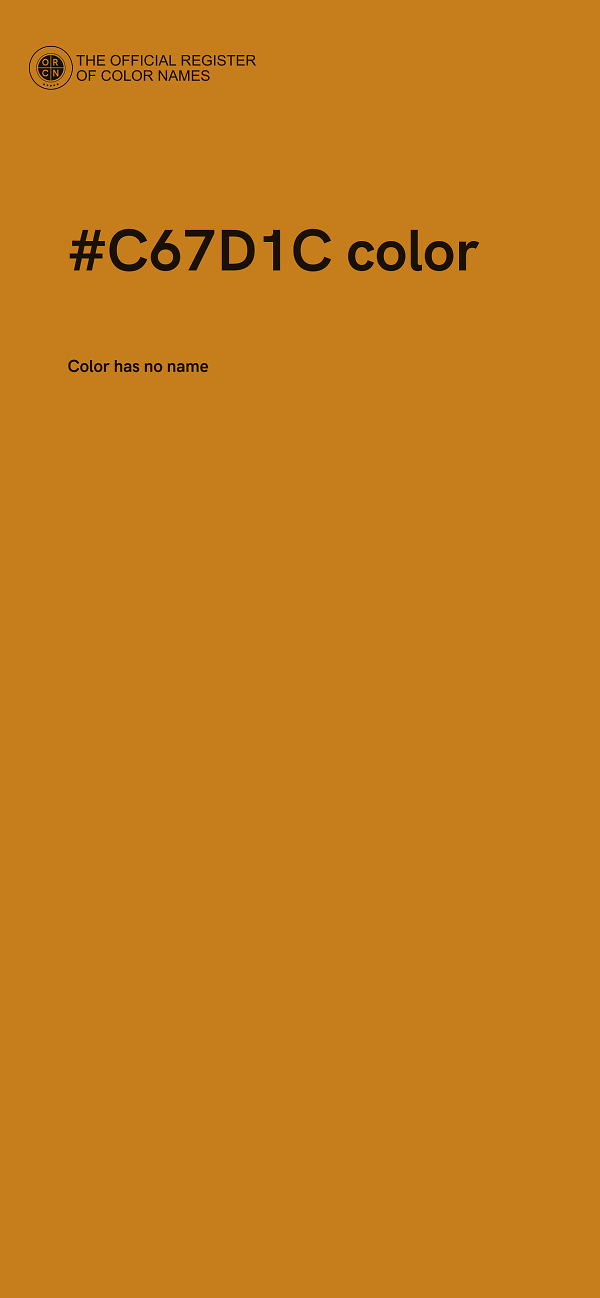 #C67D1C color image