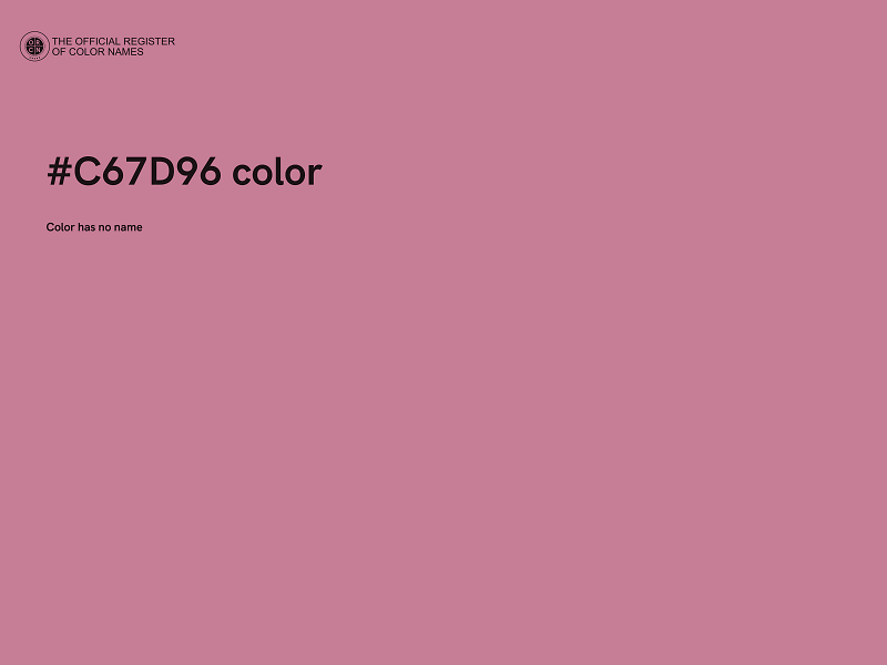 #C67D96 color image