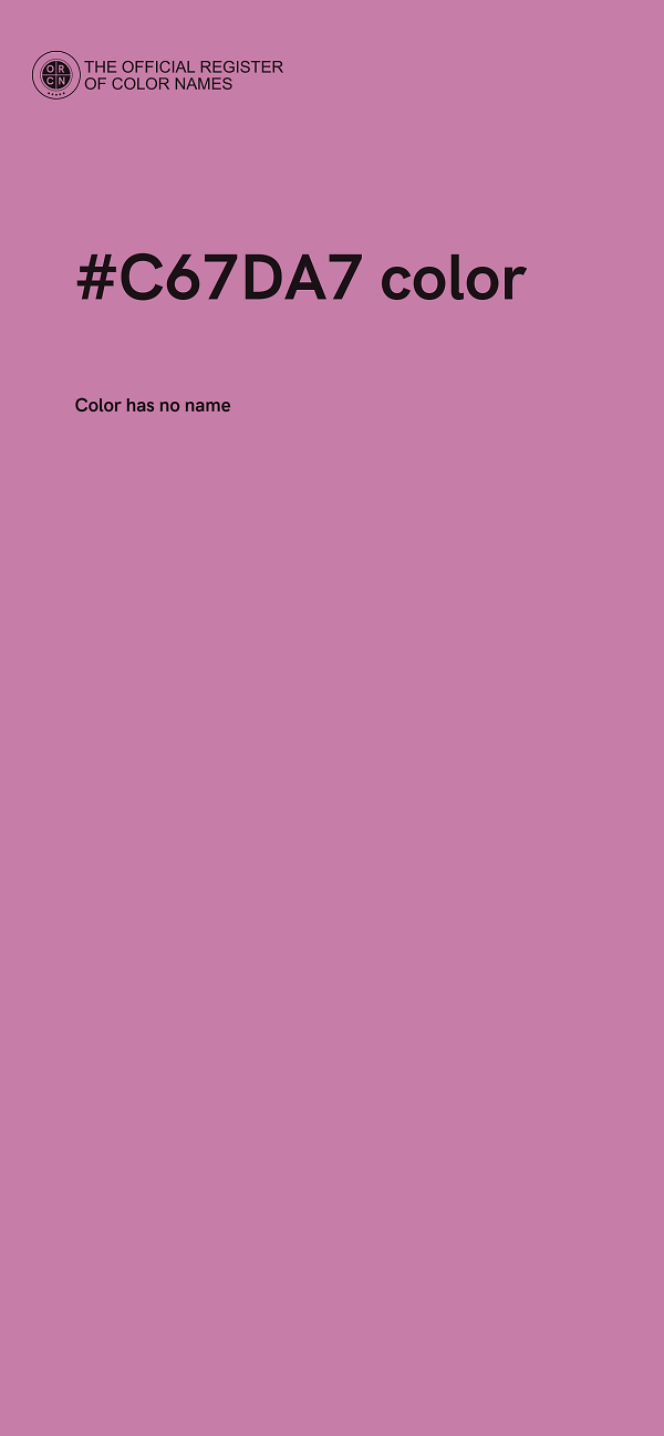 #C67DA7 color image
