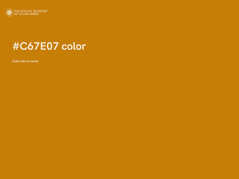 #C67E07 color image