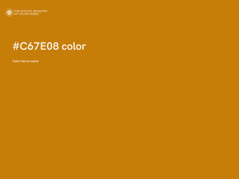 #C67E08 color image