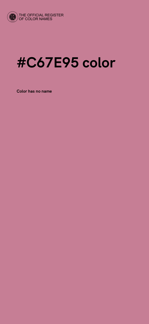 #C67E95 color image