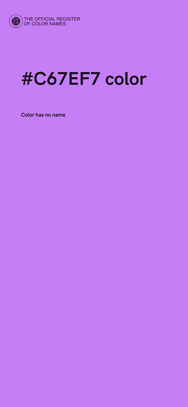 #C67EF7 color image