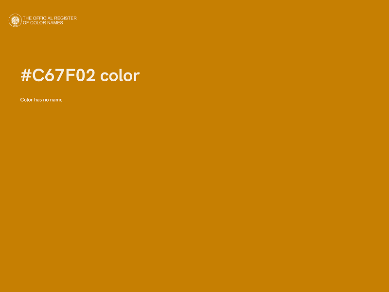 #C67F02 color image
