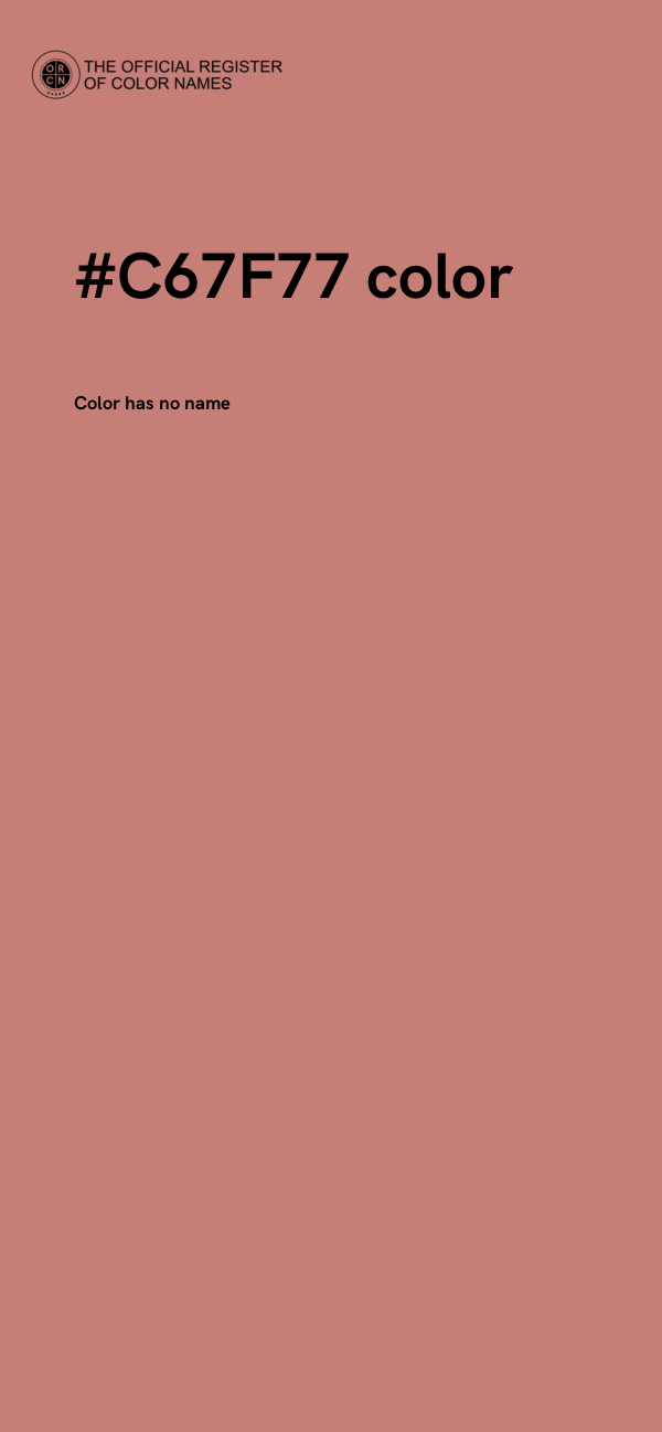 #C67F77 color image