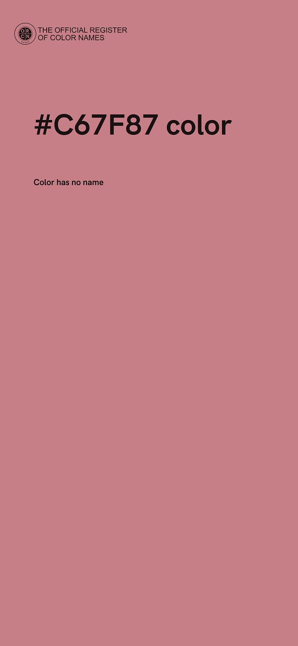 #C67F87 color image