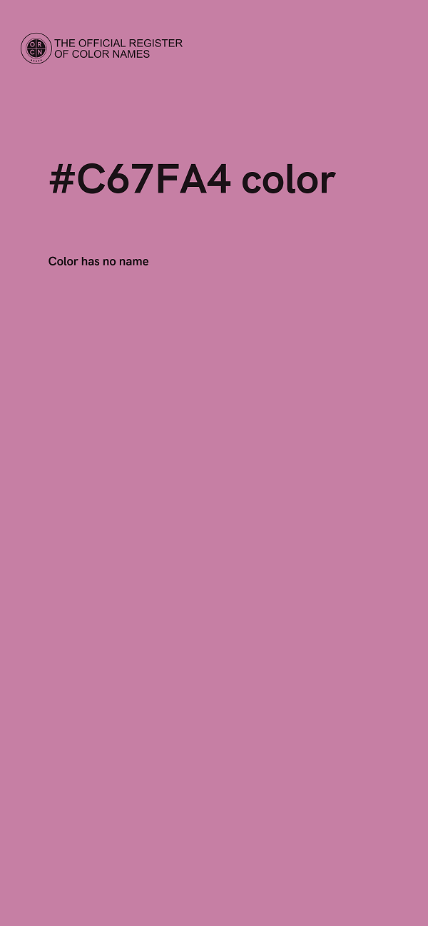 #C67FA4 color image