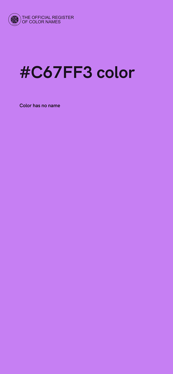 #C67FF3 color image